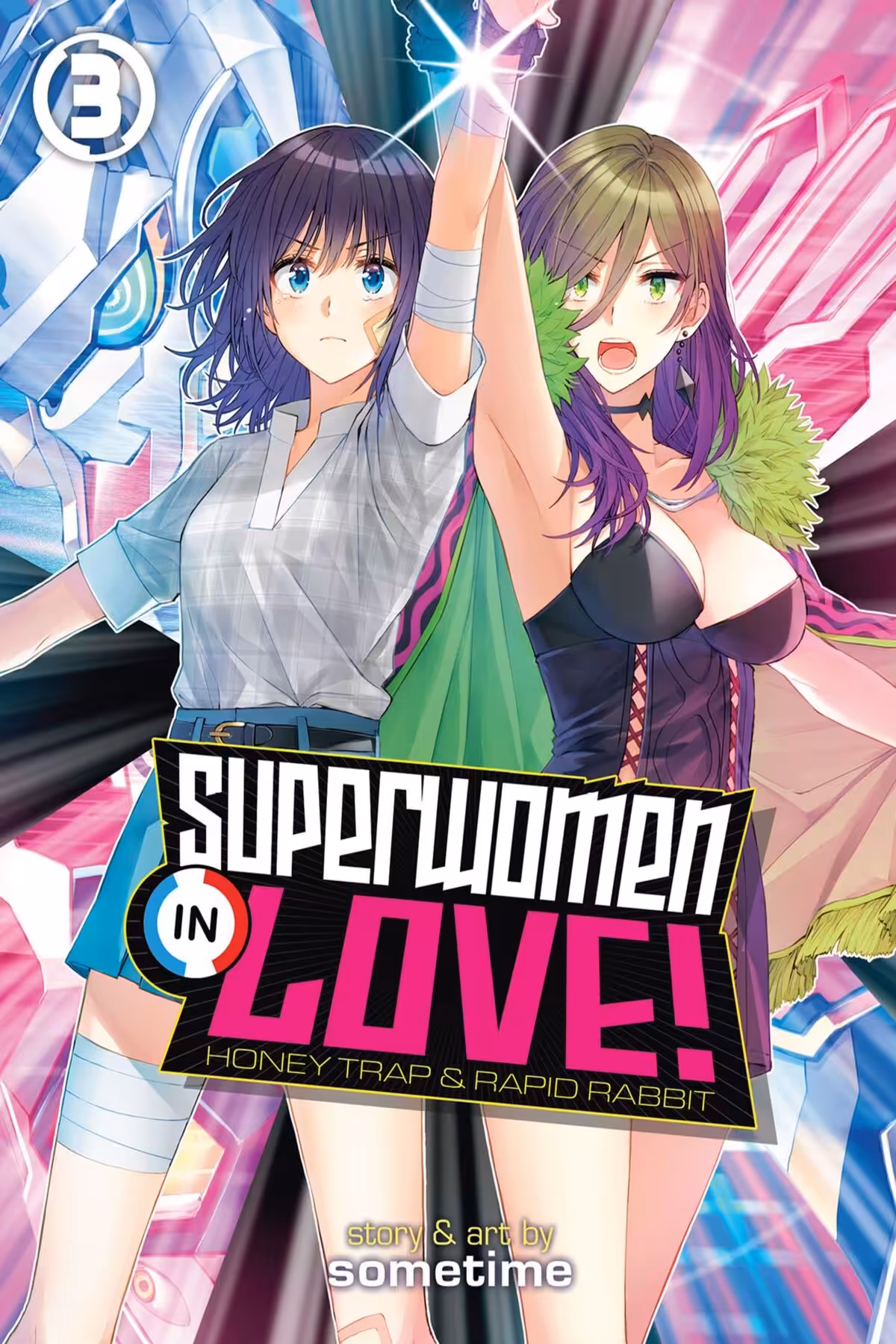 Superwomen in Love! Honey Trap and Rapid Rabbit, Vol. 3